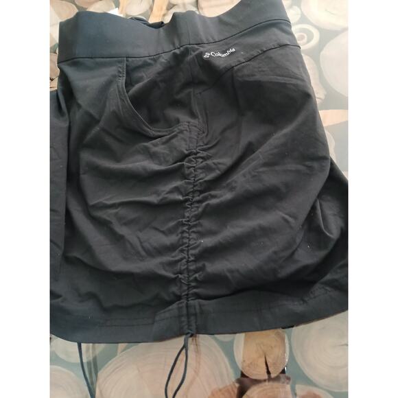 Columbia Omni-Shield Drawstring Sides Athletic Pockets Skirt Black - Picture 6 of 9